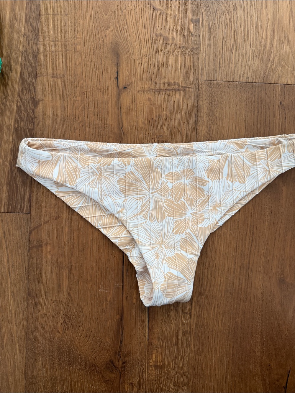RVCA Floral and Peach Mix Bikini Set - Green, Peach, Black - Picture 3 of 10